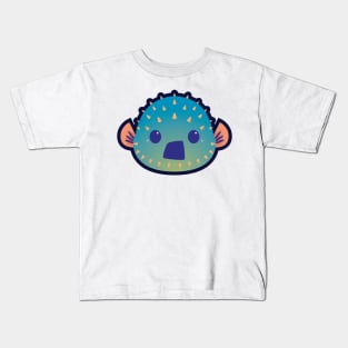 Shocked Puffer Fish Kids T-Shirt